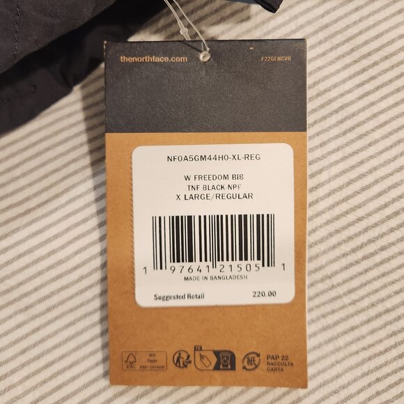 NWT - The North Face - Womens Freedom Snow Bib - XL - Black (NF0A5GM44HO) - Picture 5 of 8